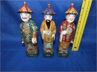 3 Asian Men Figures