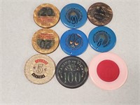 9 Foreign Casino Chips
