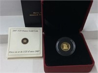 2007 1/25 Ounce Gold Coin 99.99%