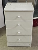 Painted 4 Drawer Bedside Stand