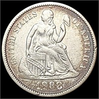 1888 Seated Liberty Dime CLOSELY UNCIRCULATED