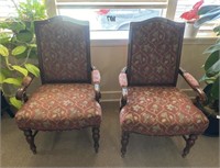 3- Flexsteel Upholstered Arm Chairs