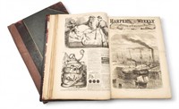 HARPER'S WEEKLY BOUND VOLUMES FOR 1862 AND 1864