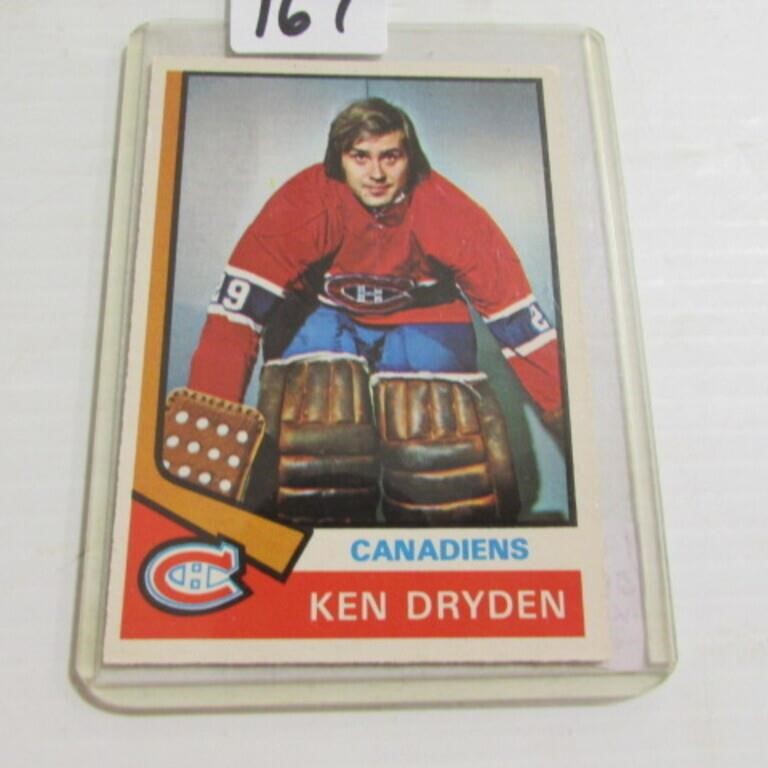 1974-75 OPC KEN DRYDEN COLL. CARD #155
