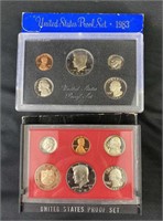 1982, 1983 U.S. Mint Proof Coin Sets