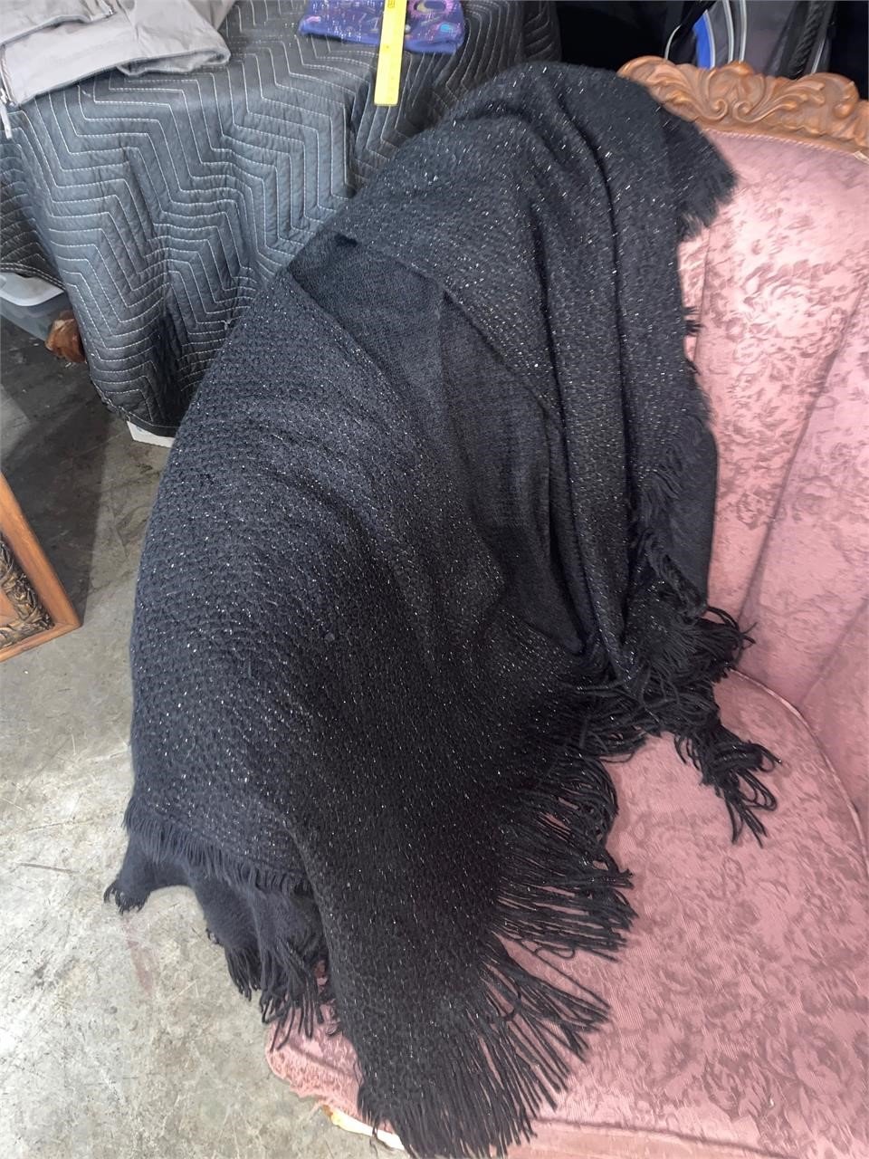 sparkly black shawl - super soft