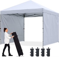 ABCCANOPY 10x10 Tent with 2 Sidewalls  White