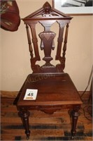 Victorian Music Chair, 22" x 19.5" x 47"
