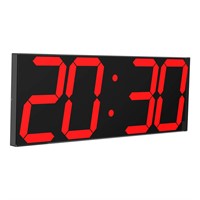 CHKOSDA Digital LED Wall Clock, Oversize Wall Cloc