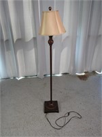 Bronzed Lamp w/ Tan Shade