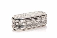 VICTORIAN SILVER SNUFF BOX, 123g