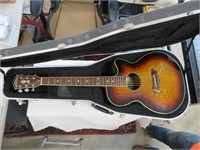 washburn guitar w/case