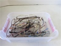 Basket of Various Eye Glasses, Frames