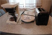 10 Cup Mr Coffee, George Forman Grill, Toaster