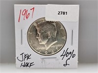 1967 40% Silv JFK Half $1 Dollar