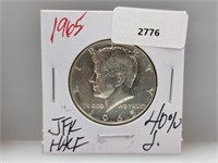 1965 40% Silv JFK Half $1 Dollar
