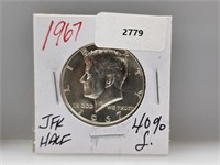 1967 40% Silv JFK Half $1 Dollar