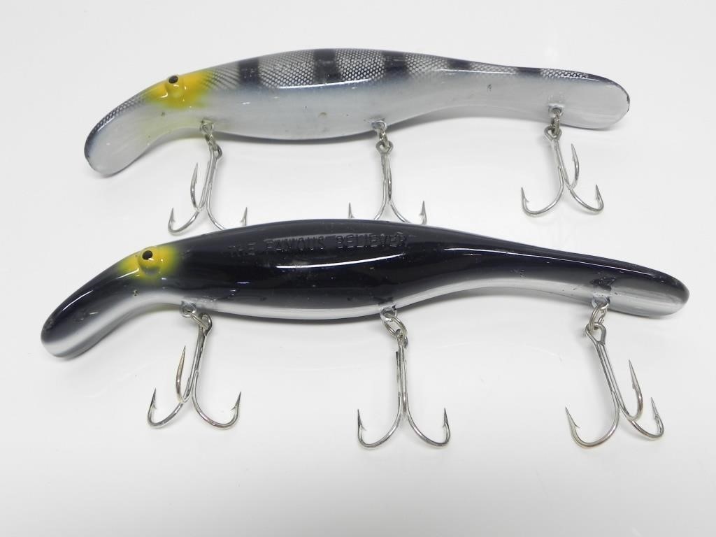 2 TRIPLE TREBLE HOOK 10" MUSKIE LURES