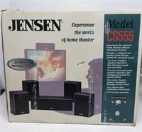 Jensen five speaker surround sound in box