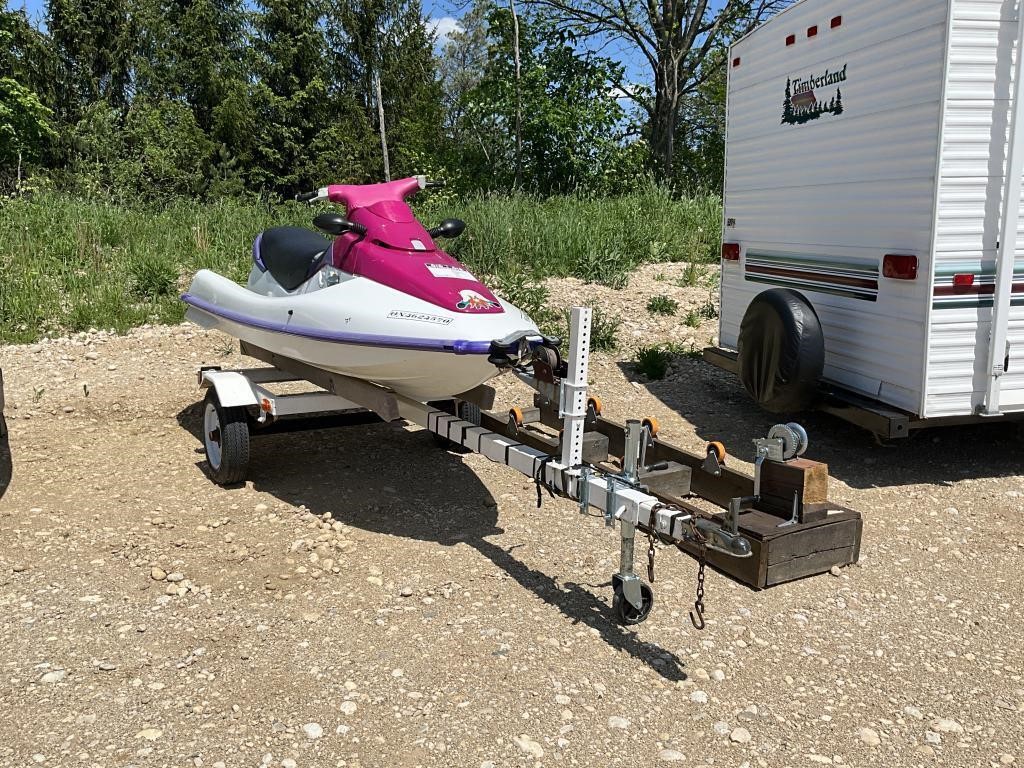 2002 Kawasaki Jetski, Trailer And Beach Ramp