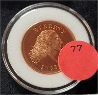 REPLICA 1793 U.S. ONE CENT COIN