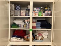 Hall Closet of Linens & Household Supplies