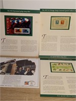 Collectible Postage Stamp With Information Sheets