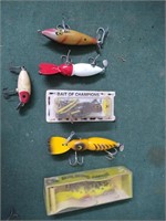 6 fishing lures double 3 hooks