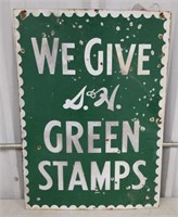 S & H GREEN STAMPS SIGN - 20 X 28