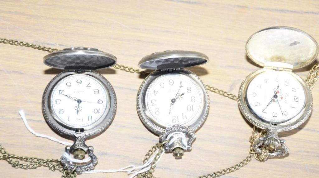 3- COLLECTOR POCKET WATCHES ! -OK-1