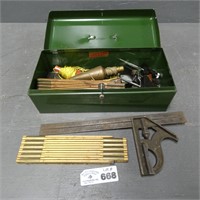 Brass Plum Bob - Lufkin Folding Ruler - Tools