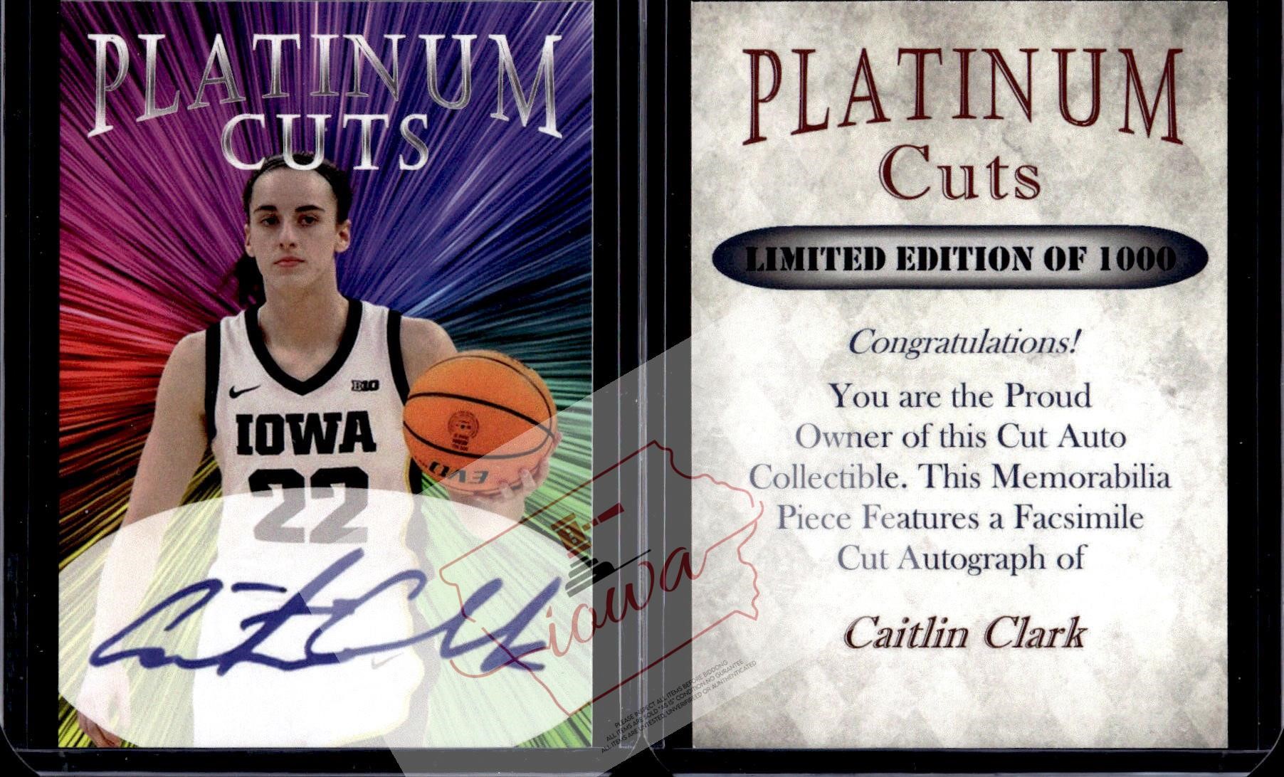 Caitlin Clark Platinum Cuts