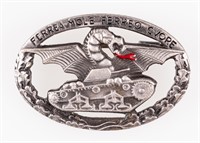 WWII ITALIAN PANZER TANK BADGE