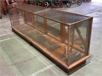 Original Glass Shop Display Cabinet With Some