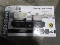 FarberWare Solid Double Burner