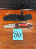 Frost Cutlery knife with sheath