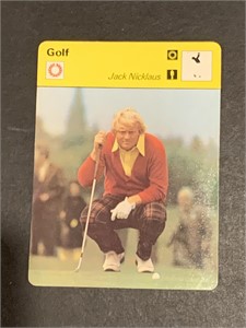 1977 Jack Nicklaus Sportscaster PGA Golf Rookie Ca