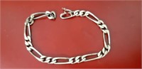 7in Fiagro style sterling silver bracelet
