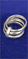 Sterling SIlver Triple ring size 6.5