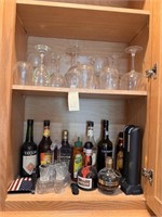 Bar Items In Cabinet