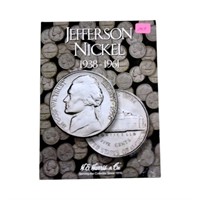 Complet set of Jefferson nickels in a Harris