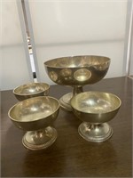 Vintage Silver Plate Lot of 3 Desert Dishes