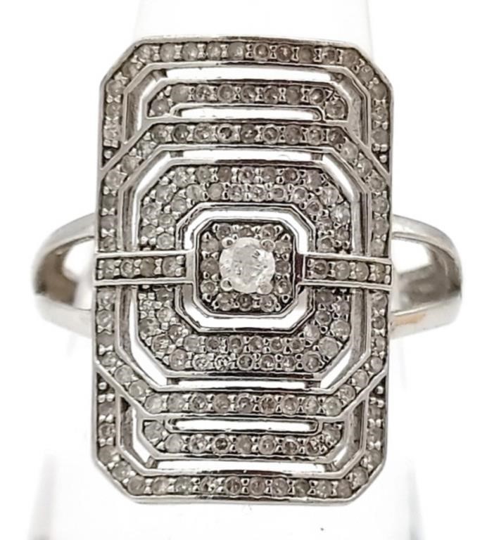 (KC) Ladies Sterling Silver Statement Ring