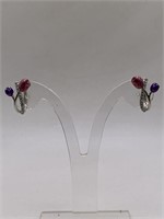 STERLING SILVER PIERCED EARRINGS