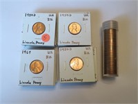 25 & Roll Brilliant Uncirculated Lincoln Pennies