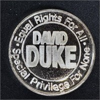 1 oz Fine Silver Round - David Duke