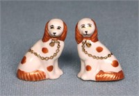 Artisan Dollhouse Miniature Staffordshire Spaniels