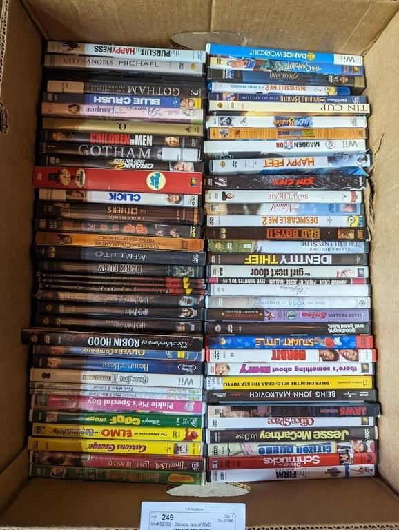 Banana box of DVD