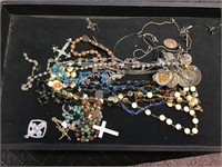 Collection of religious jewelry