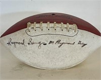 Original Autographed Raymond Berry Football